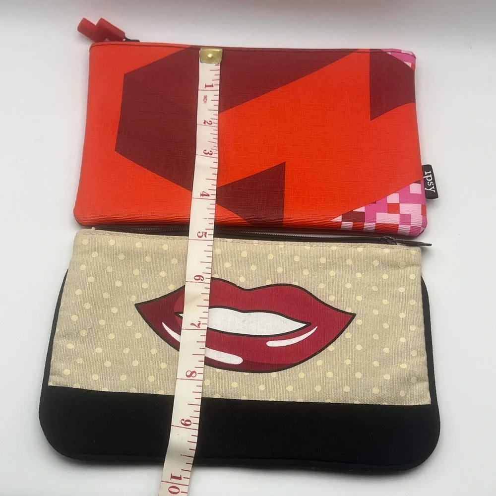 2 Ipsy Zip Cosmetic Bags